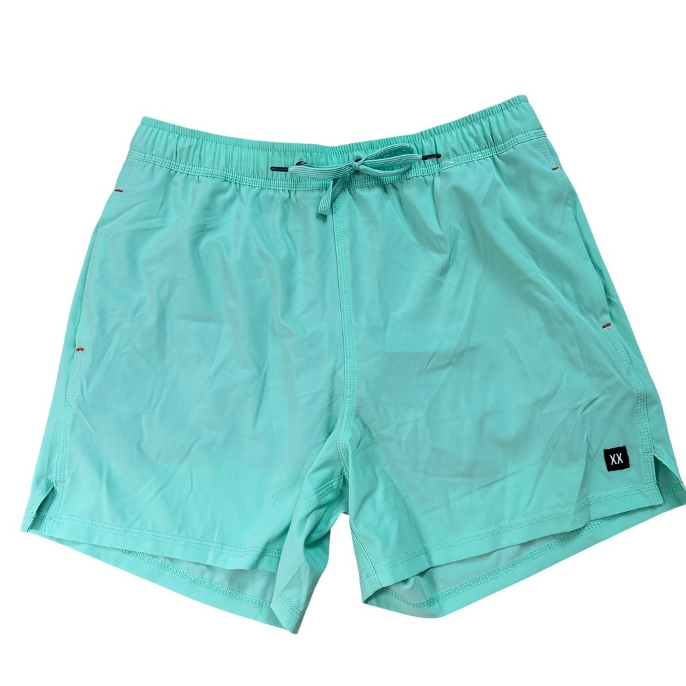SAXX Oh Buoy 2N1 Mens Mint Green Swim Trunks BallPark Pouch DropTemp Medium